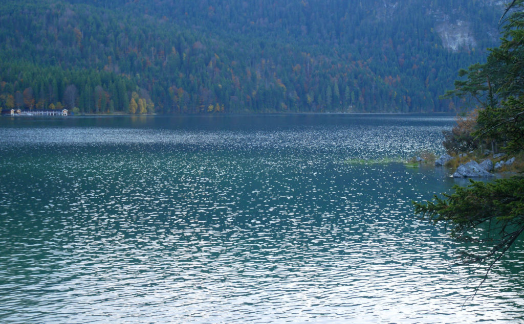 Eibsee Spaziergang im Herbst