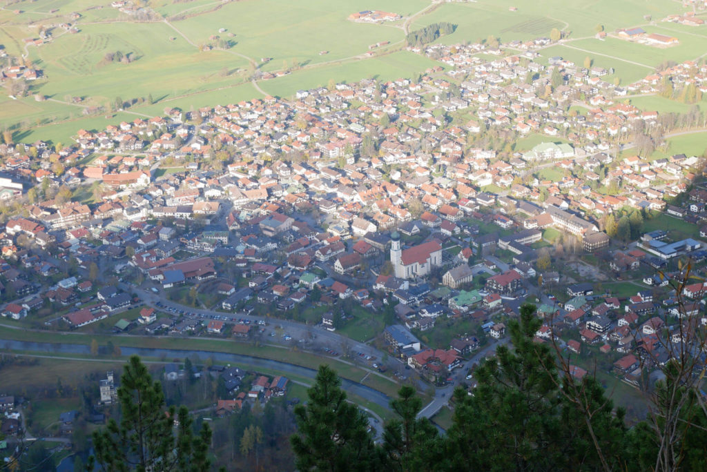 Blick auf Oberammergau vom Kofel