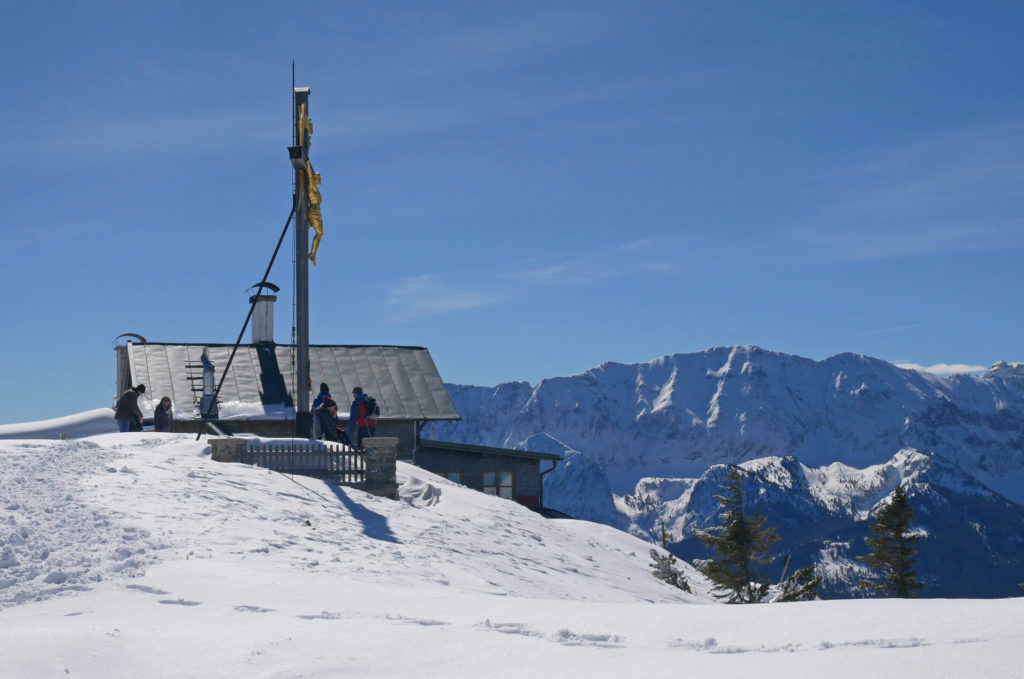 Wank Gipfelkreuz Winter