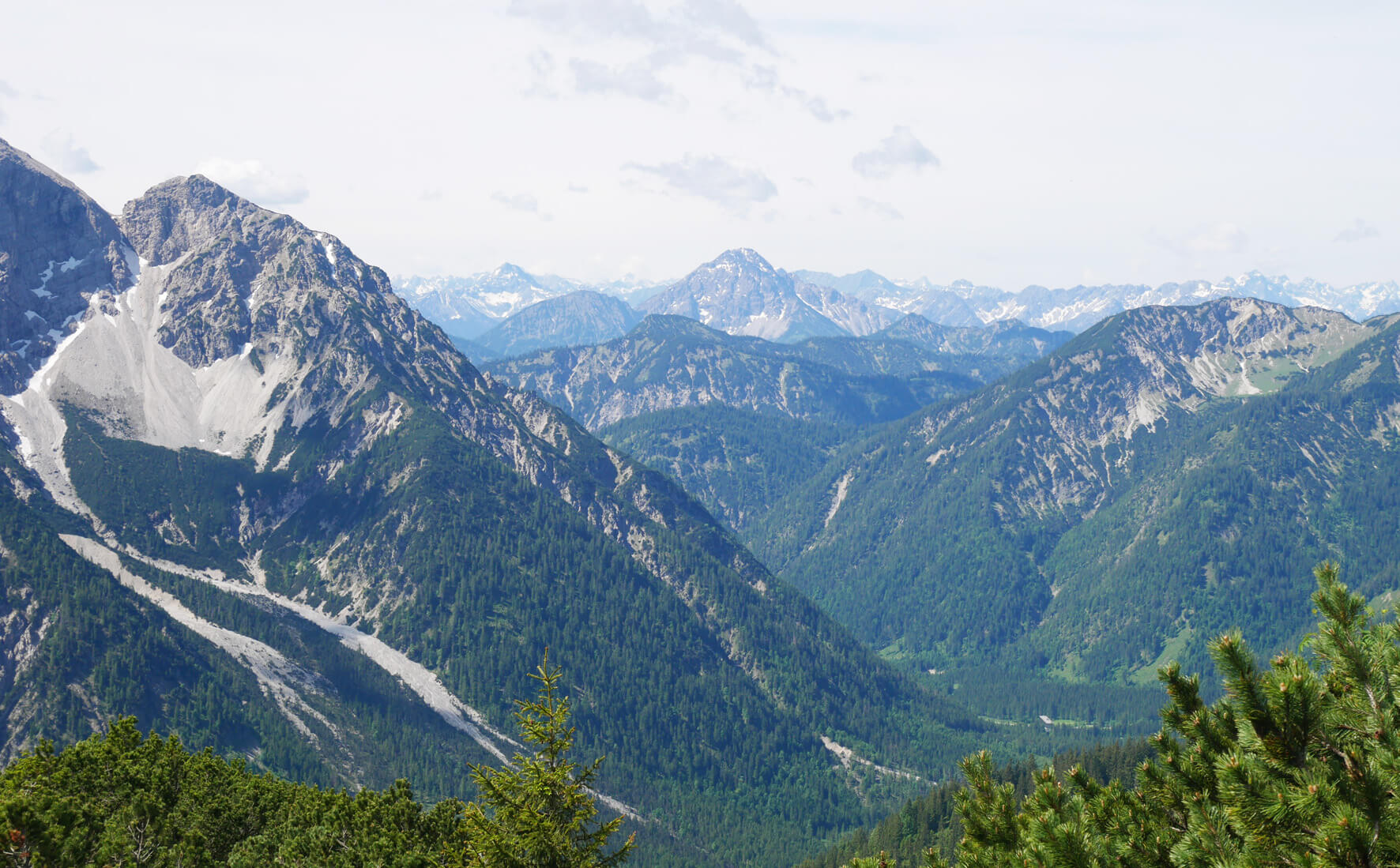 Ausblick Scheinbergspitze Graswangtal