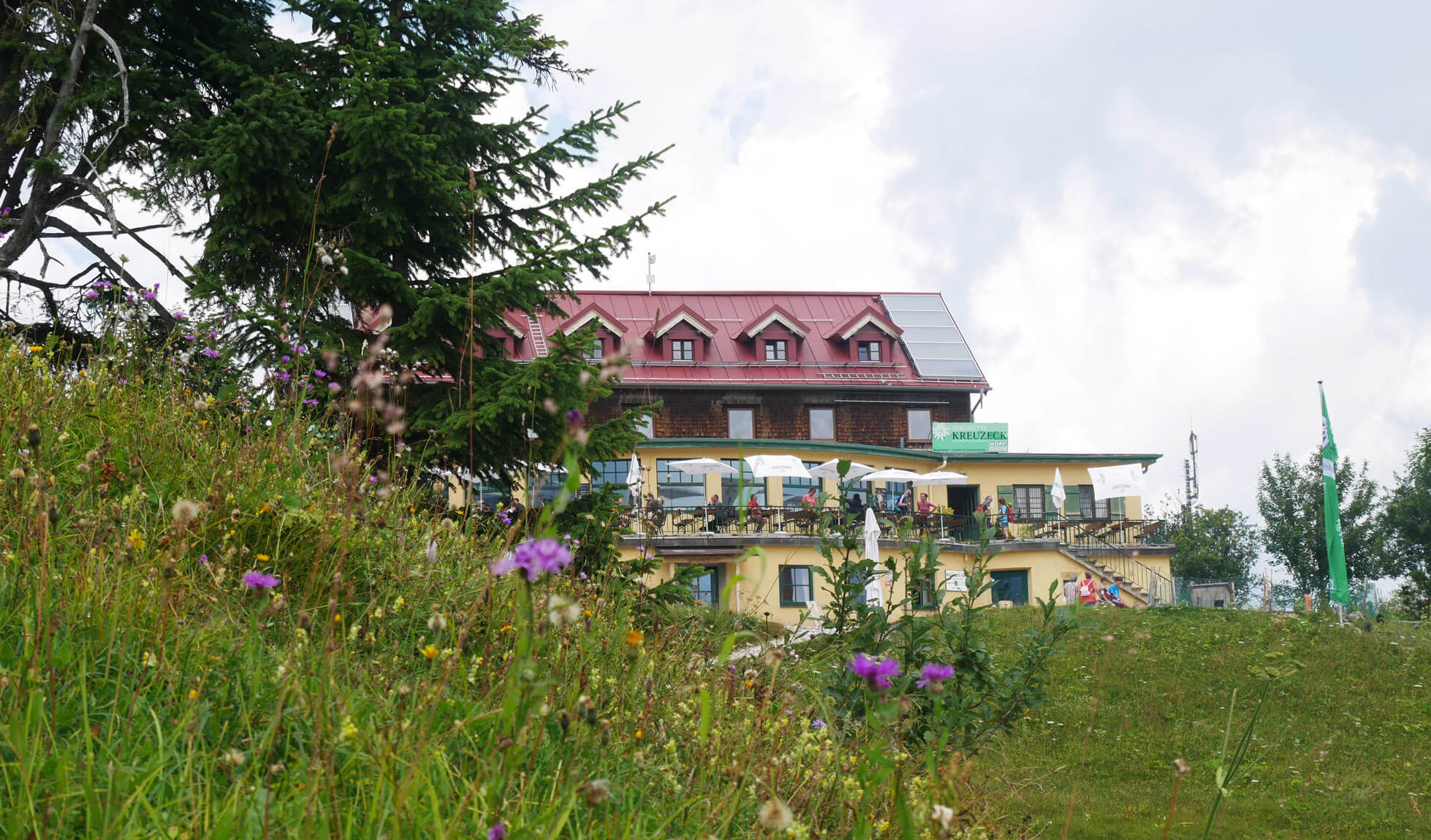 Kreuzeckhaus Garmisch Sommer