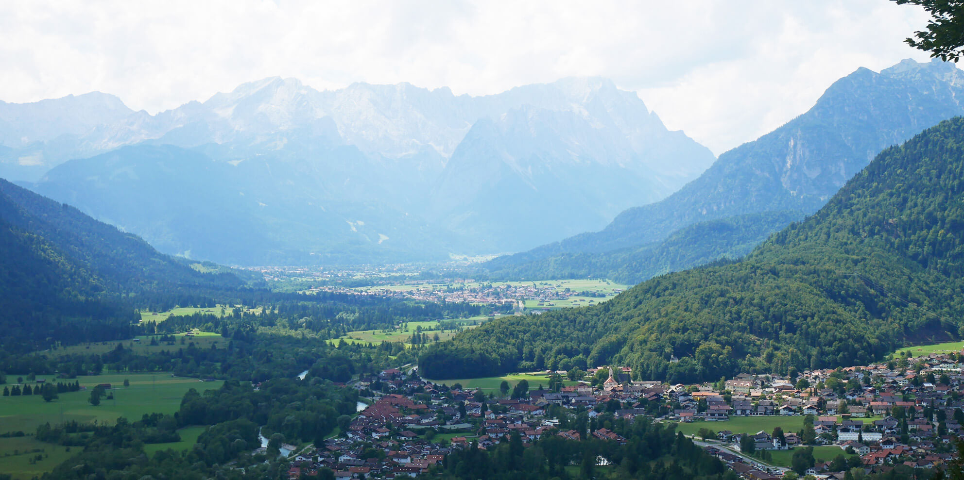 Loisachblick oberau Wettersteingebirge